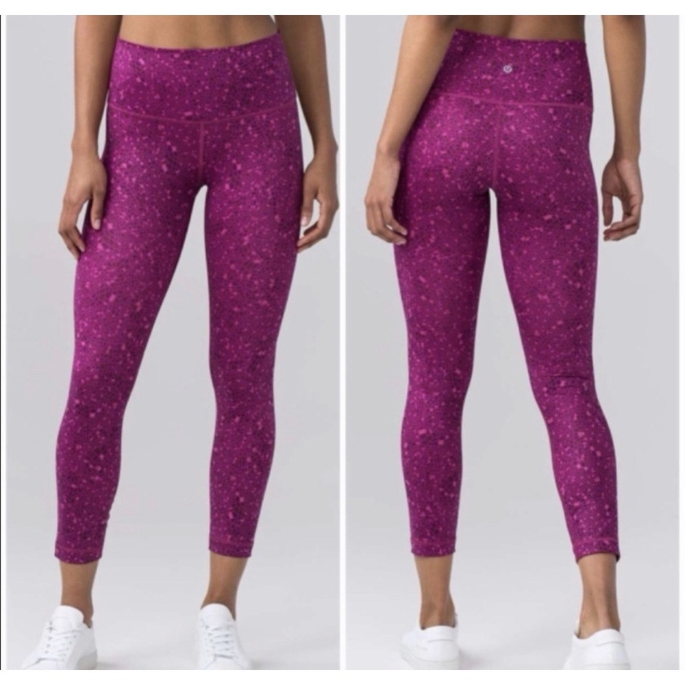 Lululemon High Times Pant (Full-On Luxtreme) Paradise Geo Regal Plum Multi‎ 6